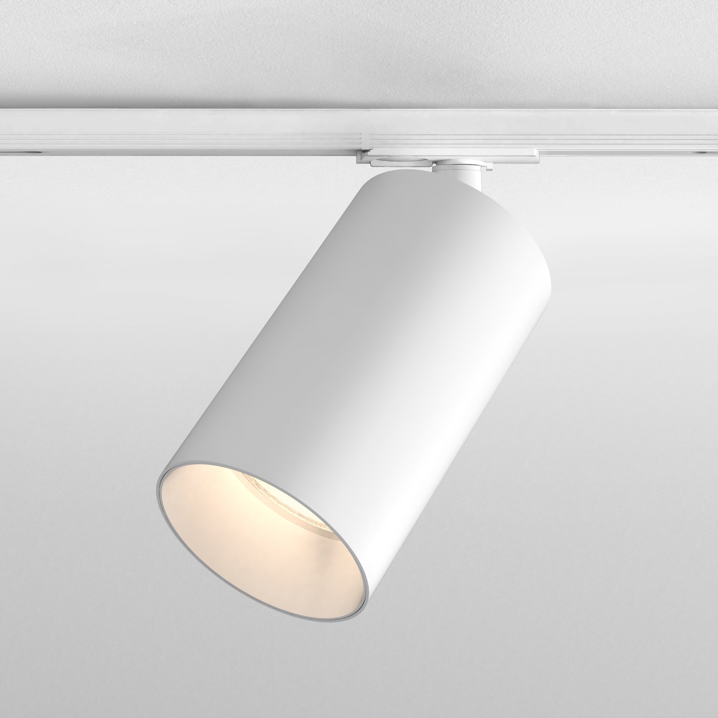 Astro Can 100 Track Light in Matt White