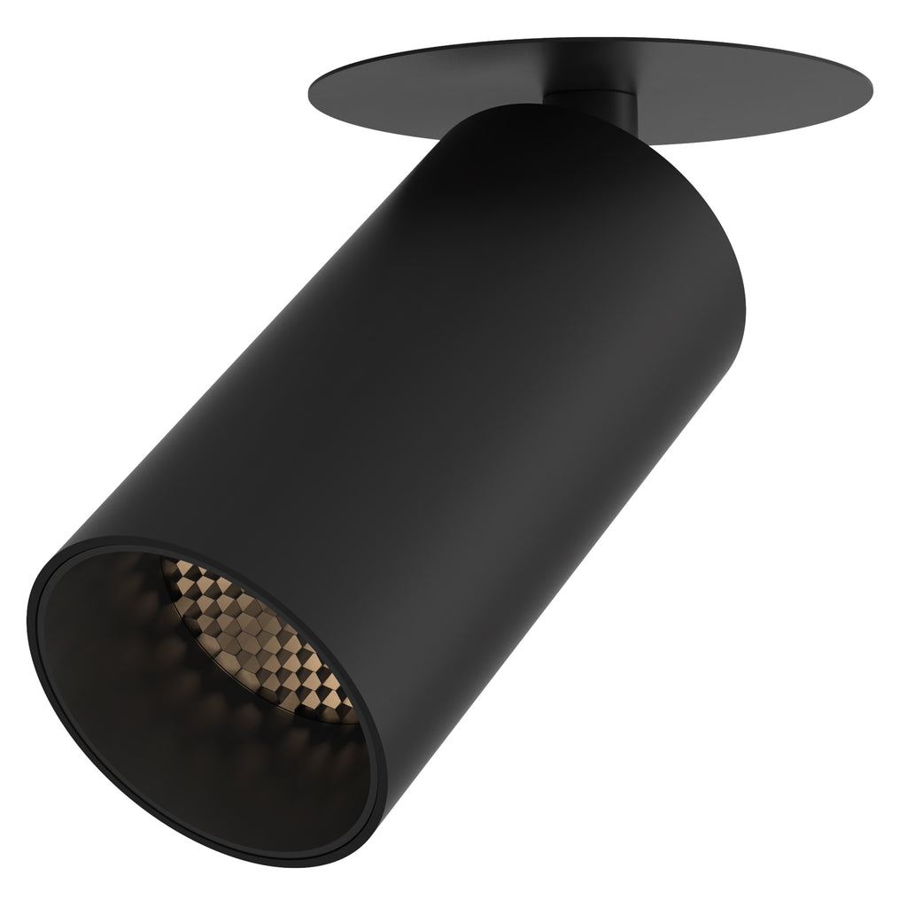 Astro Can 50 1 Light Recessed Spotlight in Matt Black