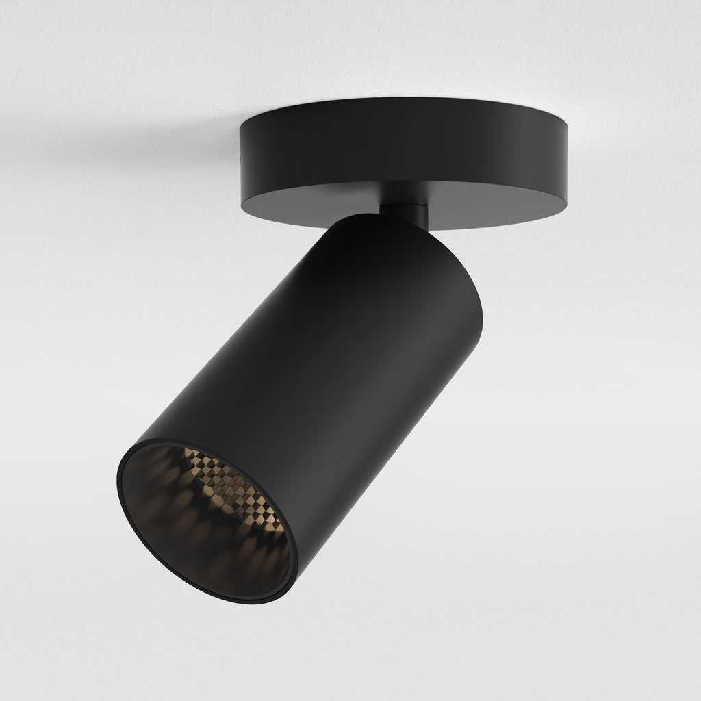 Astro Can 50 Single Spotlight in Matt Black