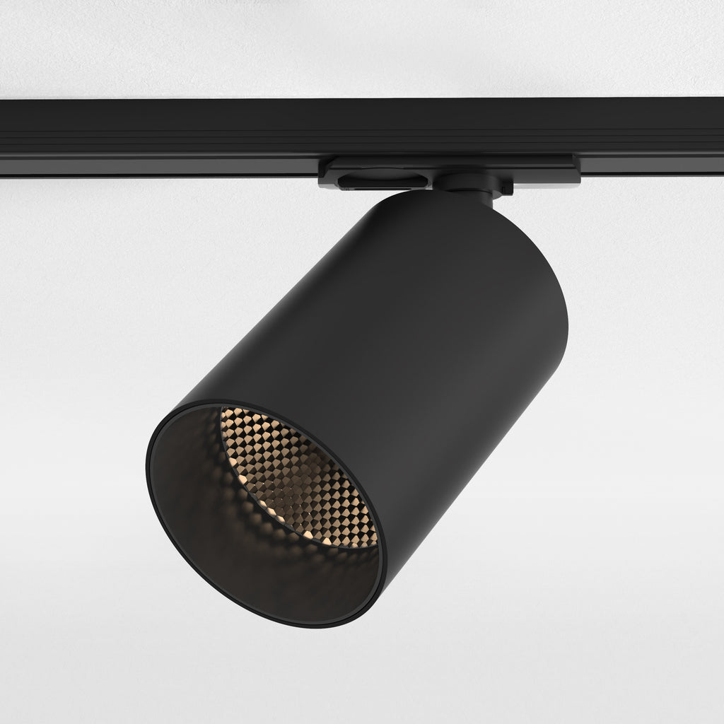 Astro Can 75 Track Light in Matt Black