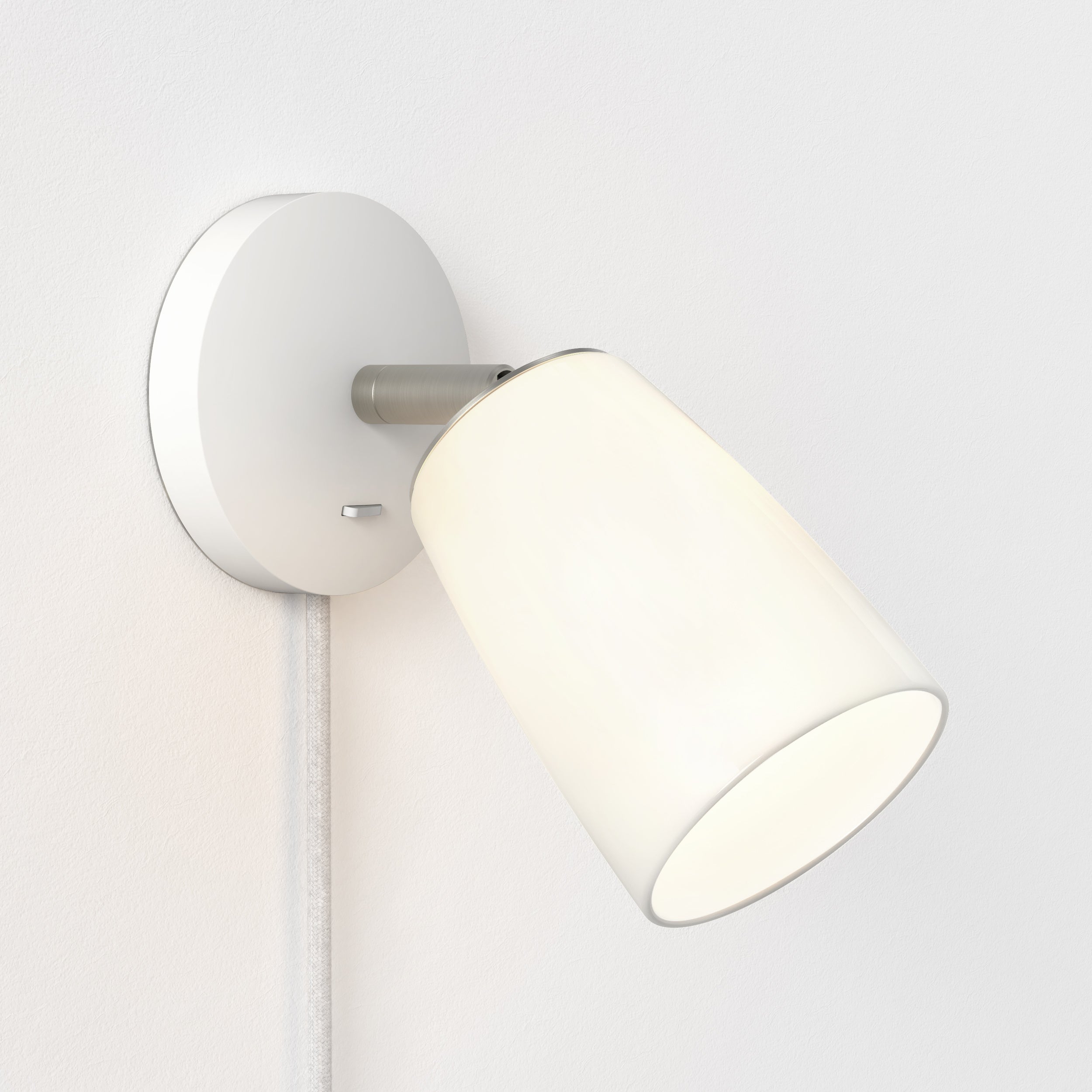 Astro Carlton Wall Plug-In Wall Light in Porcelain