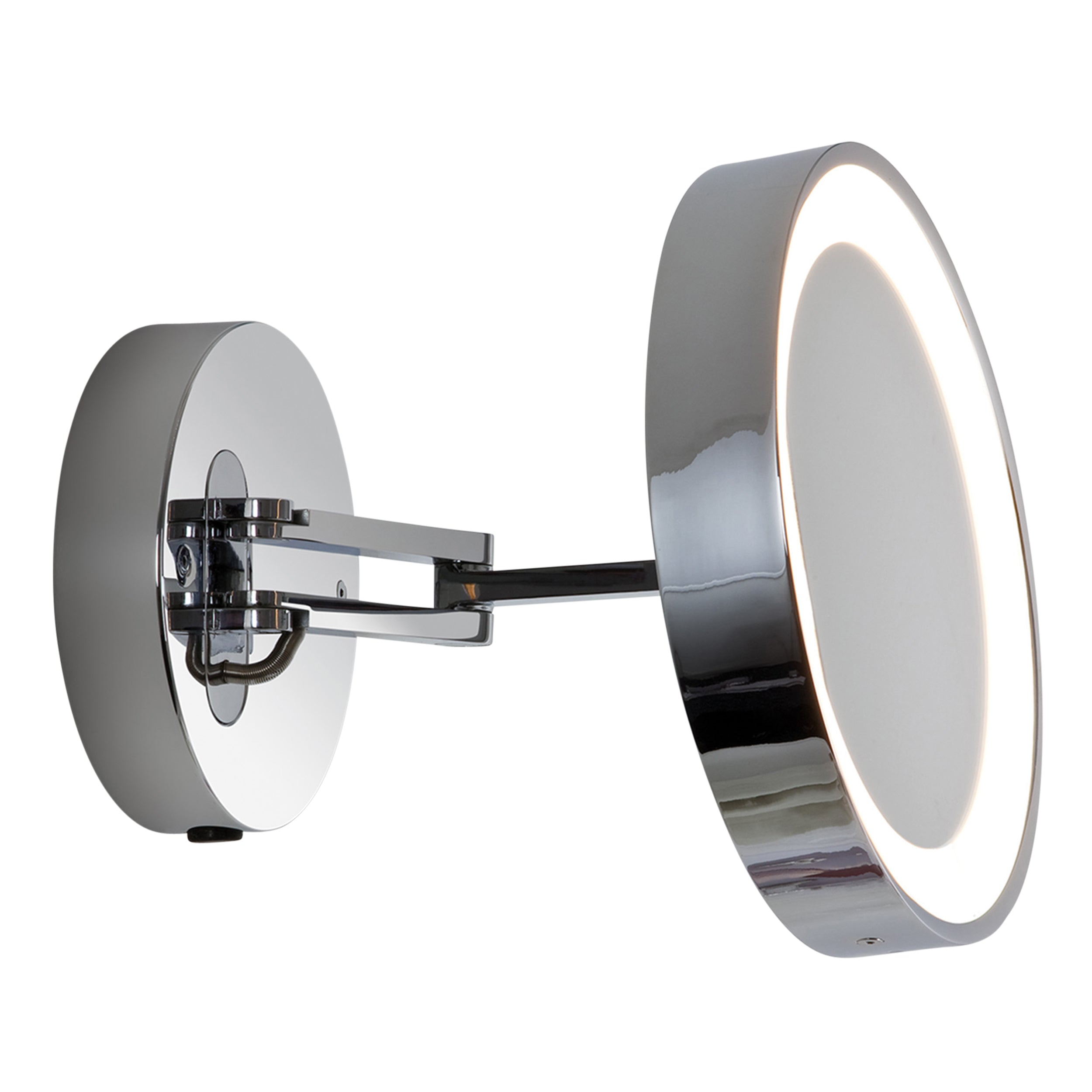 Astro Catena LED Bathroom Magnifying Mirror in Polished Chrome
