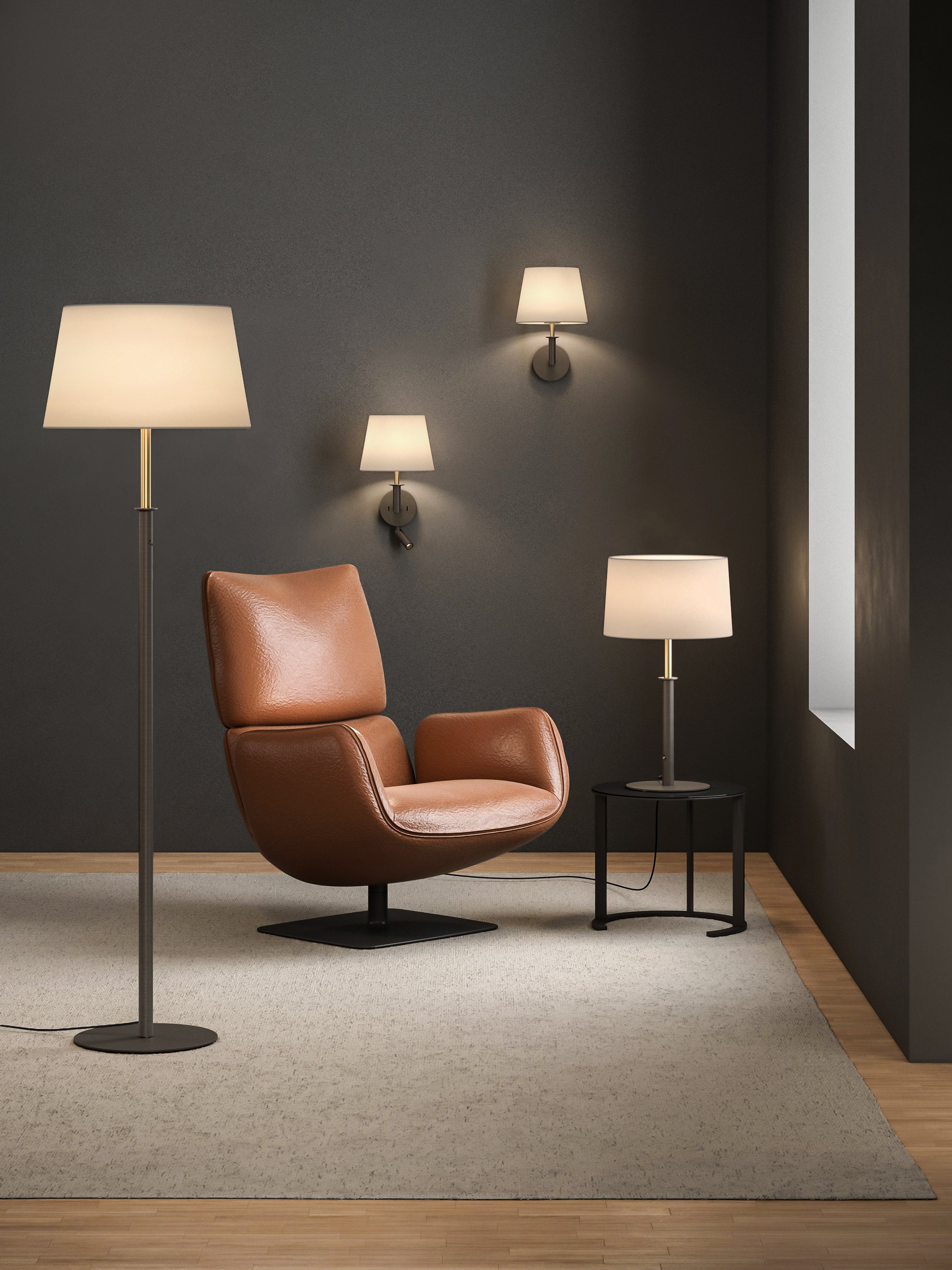 Astro Club Table Lamp in Bronze REQUIRES SHADE