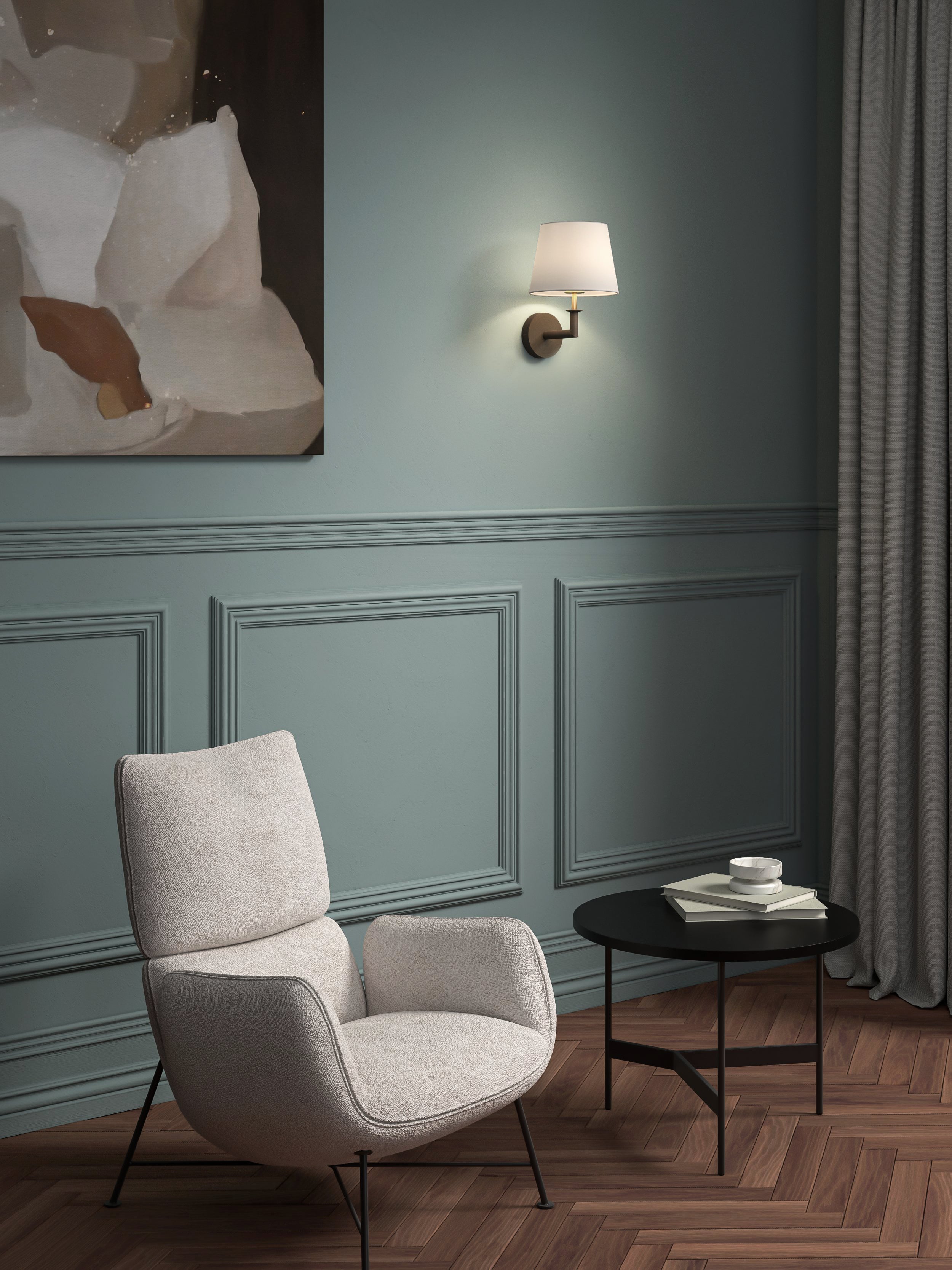 Astro Club Wall Light in Bronze REQUIRES SHADE