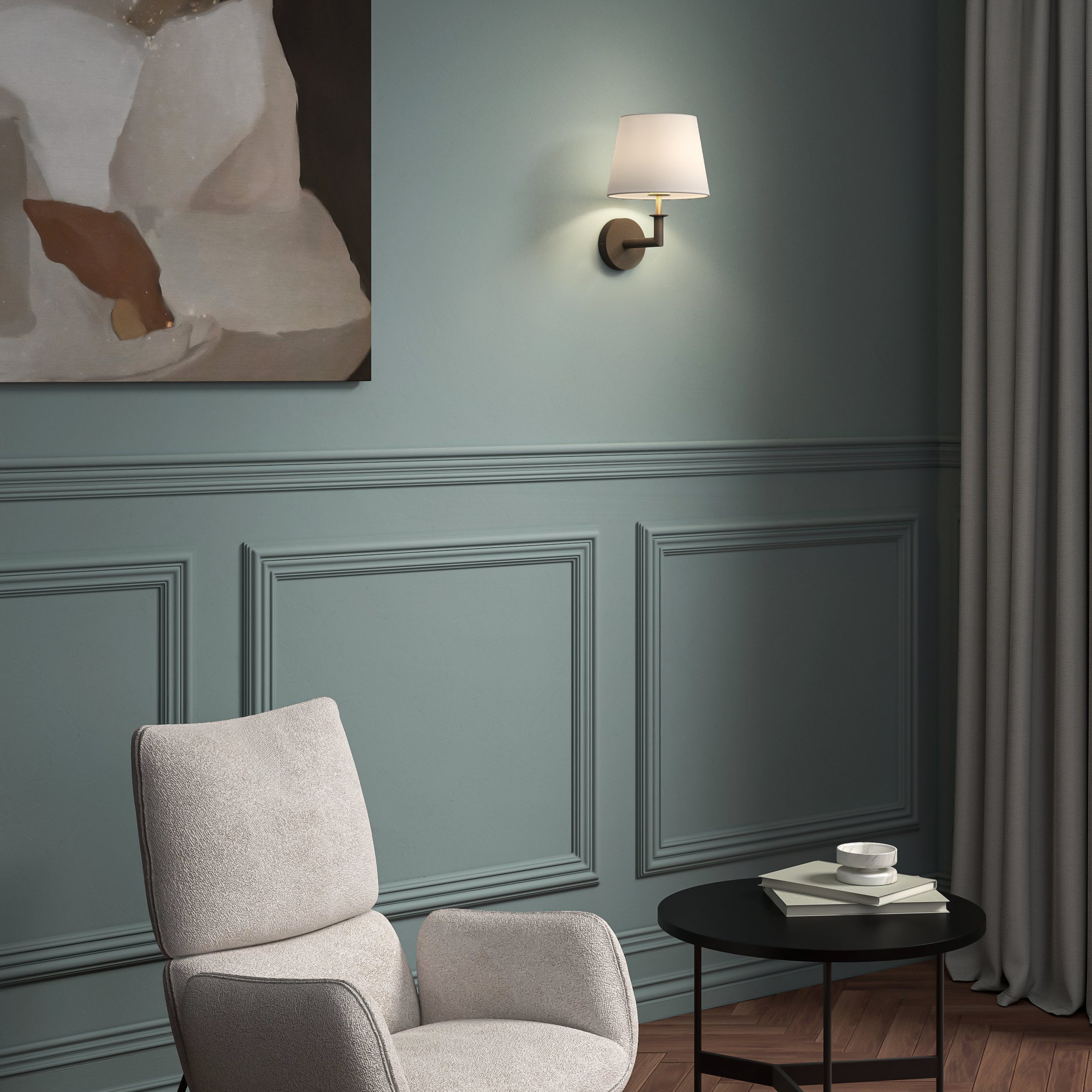 Astro Club Wall Light in Bronze REQUIRES SHADE