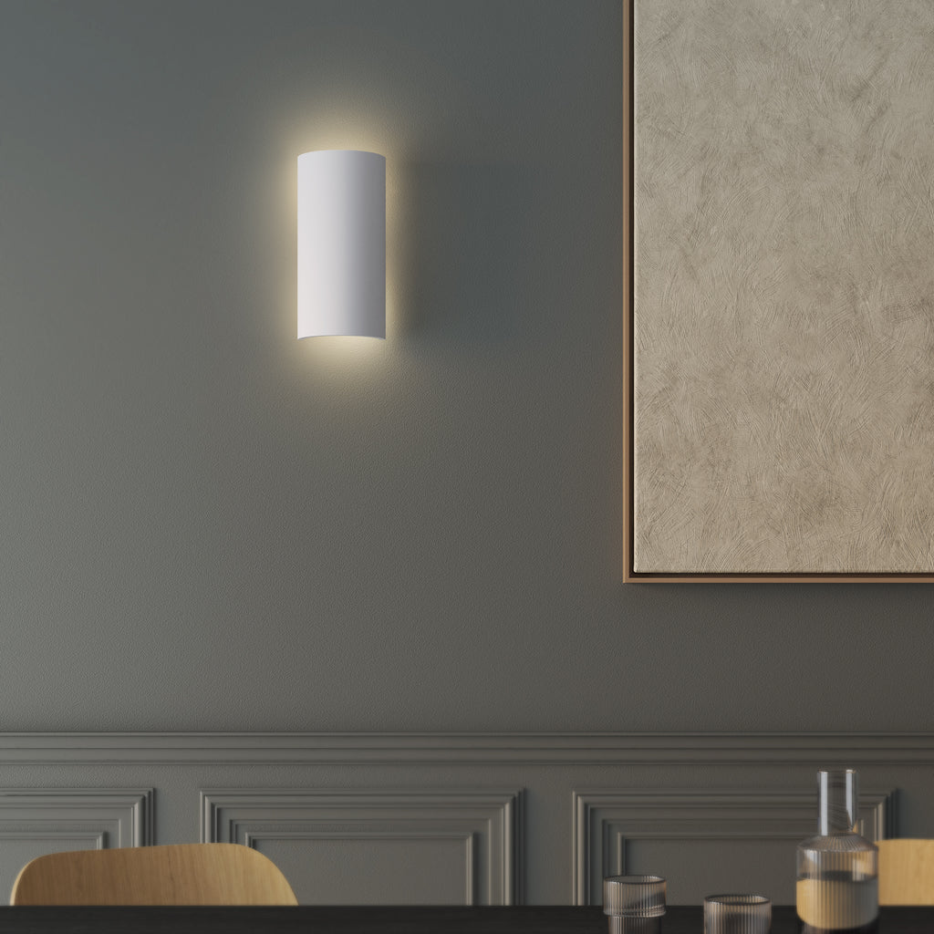 Astro Comino 155 Wall Light in Paintable Plaster