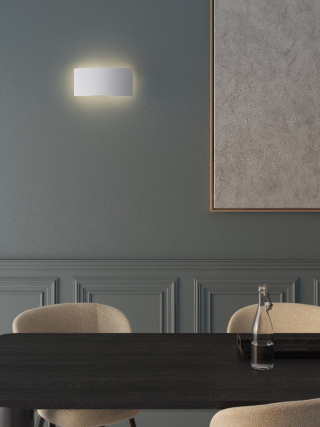 Astro Comino 320 Wall Light in Paintable Plaster