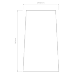Astro Cone 245 Glass Shade in White (Opal)