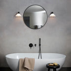 Astro Conic Bathroom Wall Light in Matt Black