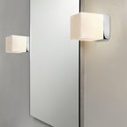 Astro Cube Bathroom Wall Light in Polished Chrome