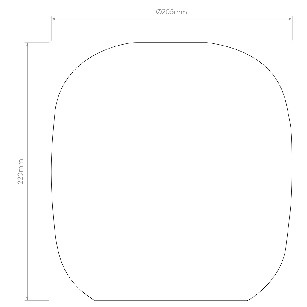 Astro Curve Glass 220 Shade in Clear