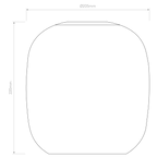 Astro Curve Glass 220 Shade in Clear