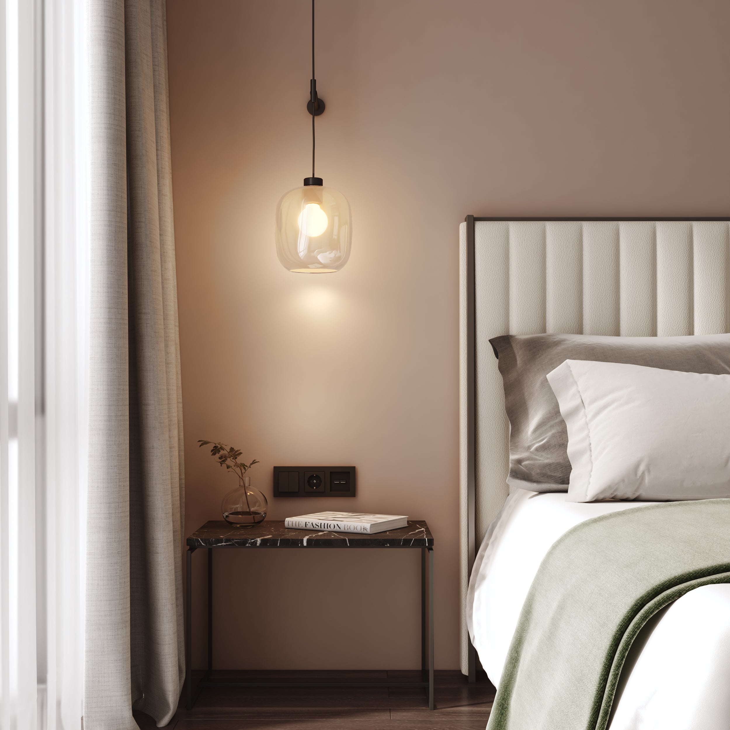 Astro Curve Glass 220 Shade in Clear