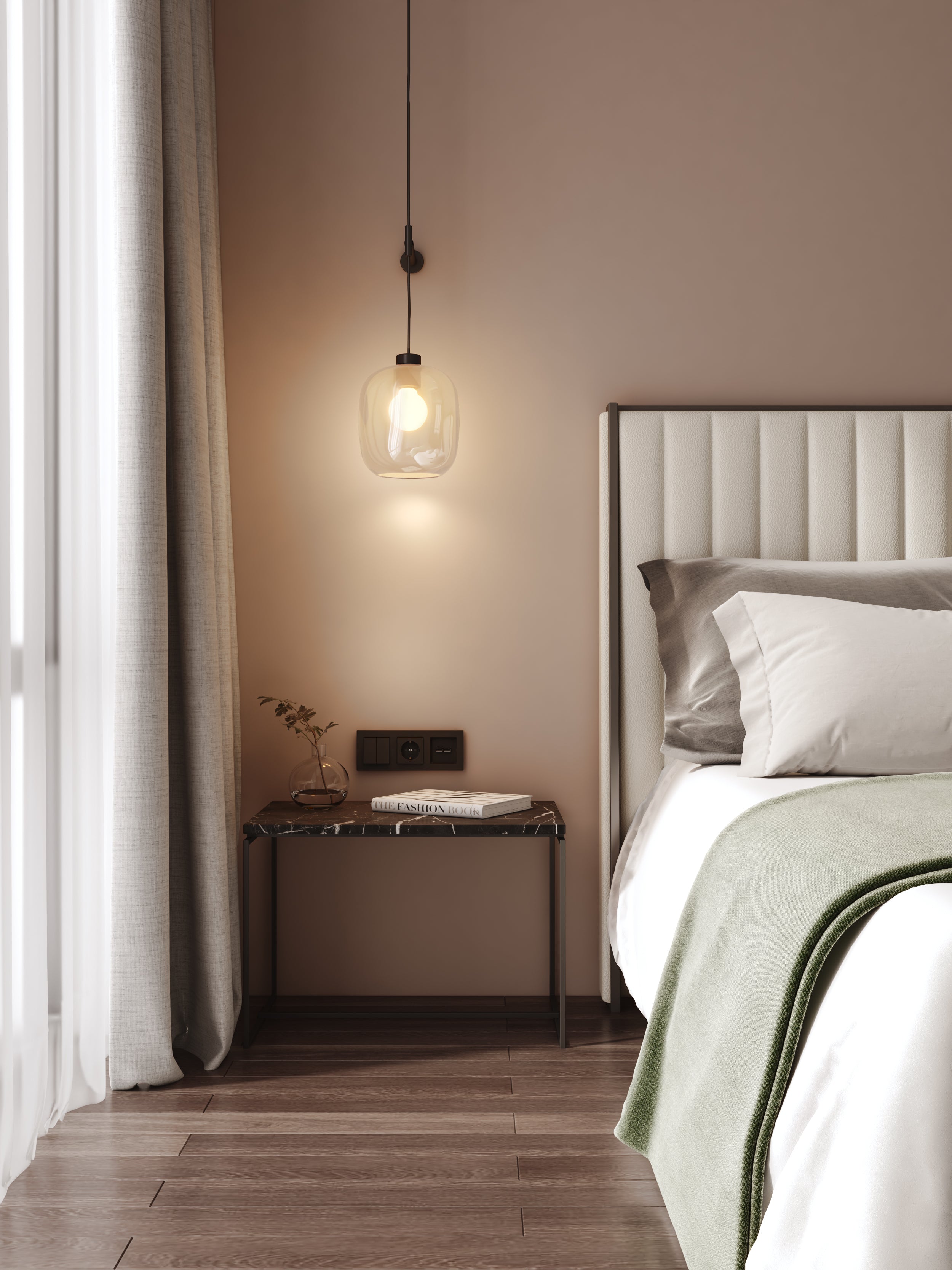 Astro Curve Glass 220 Shade in Clear