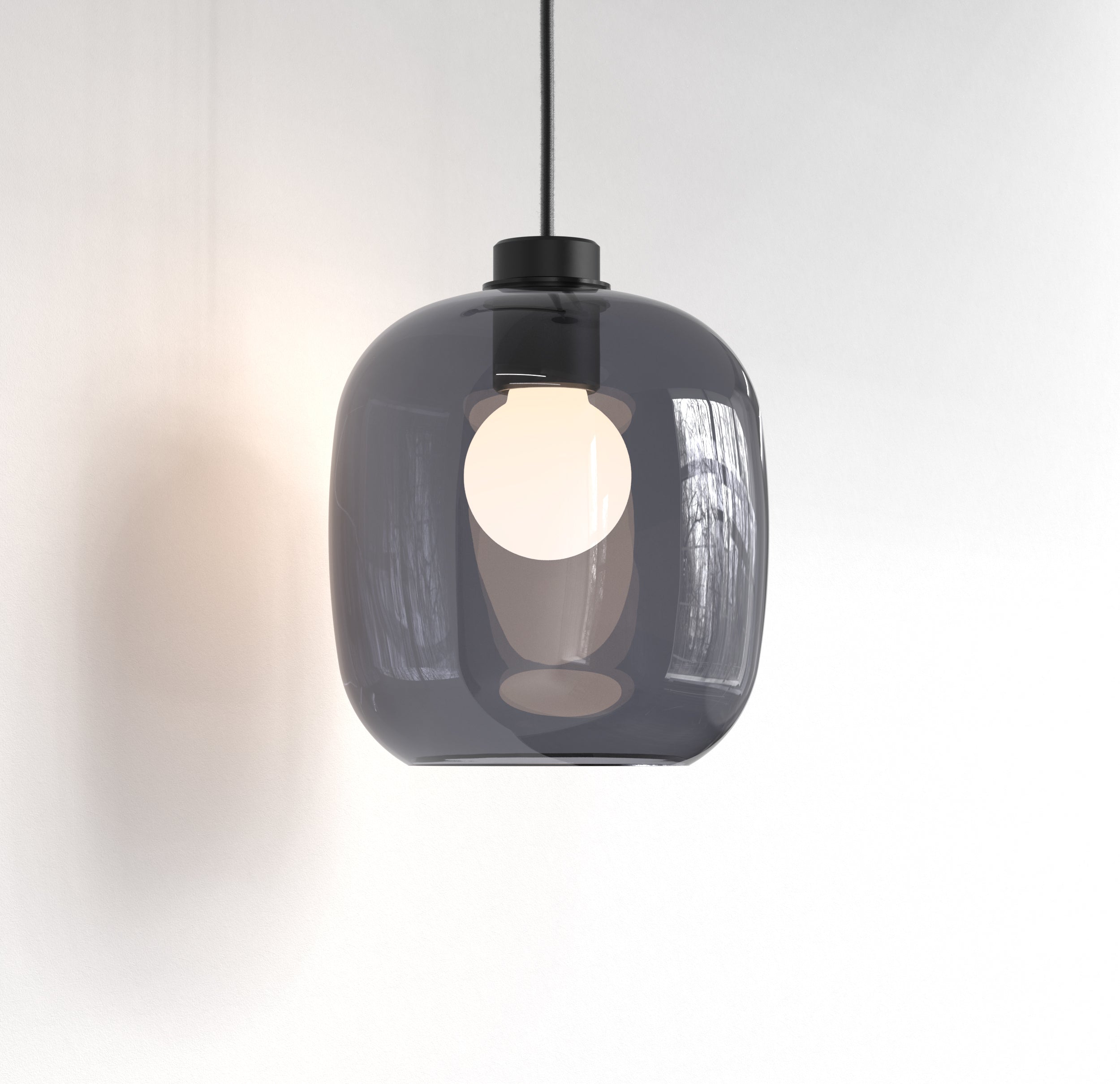 Astro Curve Glass 220 Shade in Dark Smoke