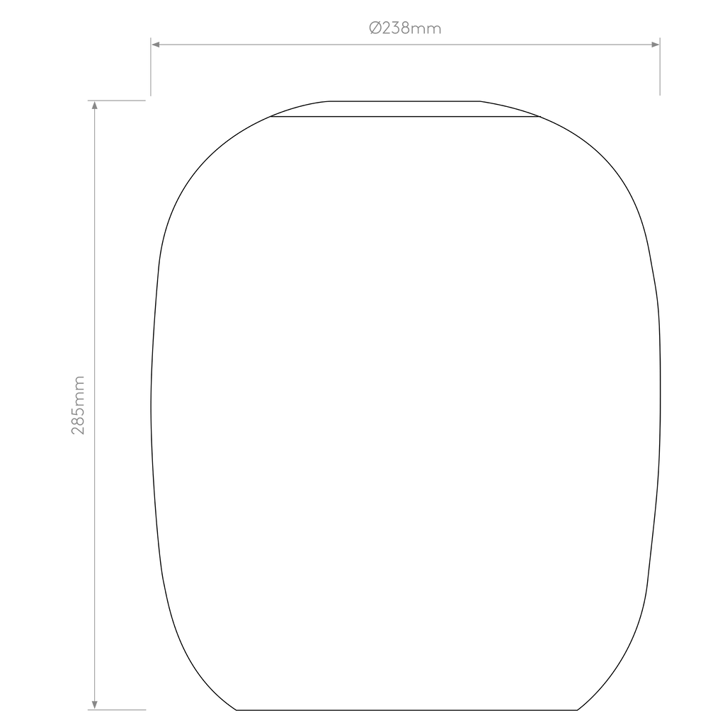 Astro Curve Glass 285 Shade in Clear