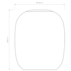 Astro Curve Glass 285 Shade in Clear