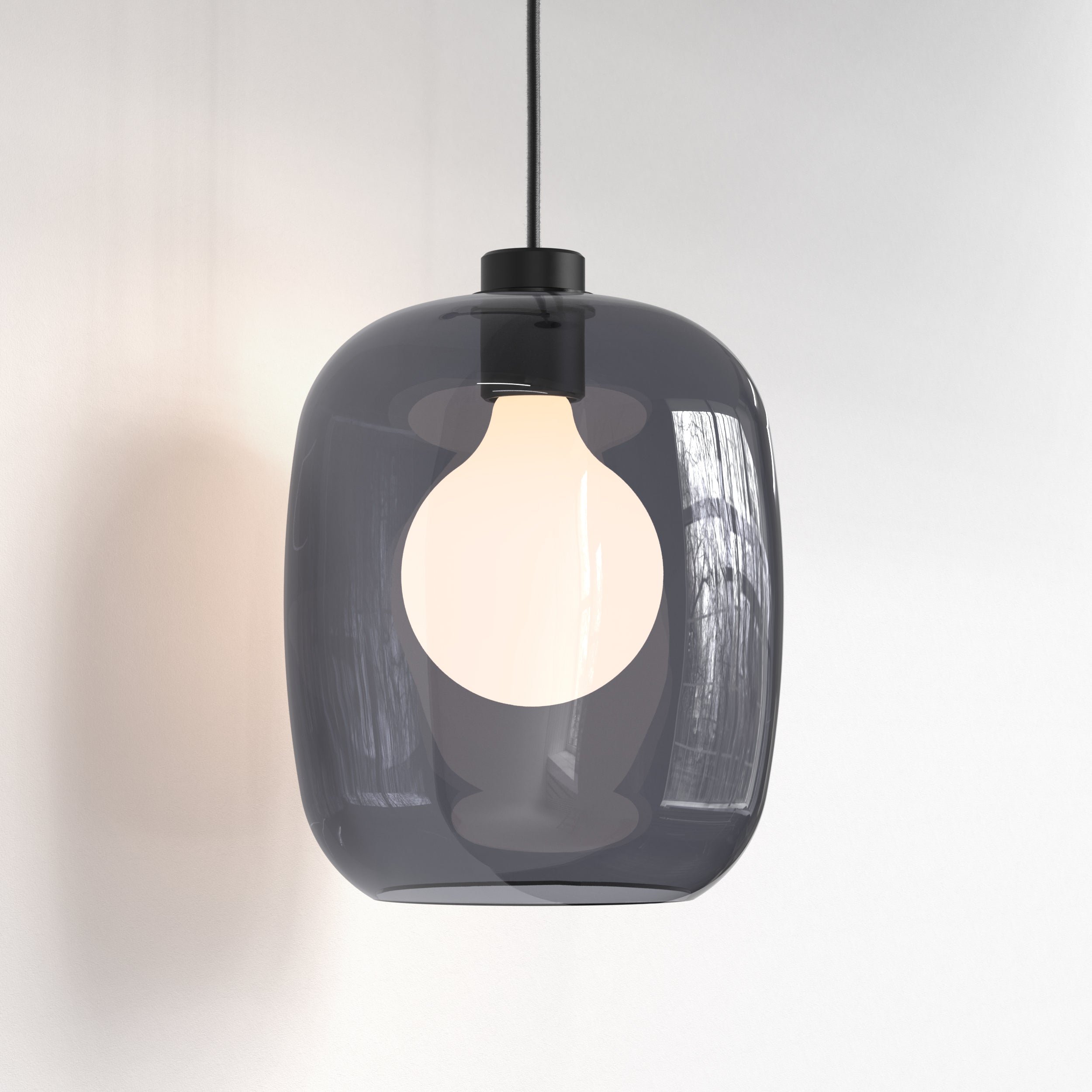 Astro Curve Glass 285 Shade in Dark Smoke