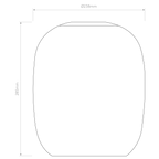 Astro Curve Glass 285 Shade in Dark Smoke
