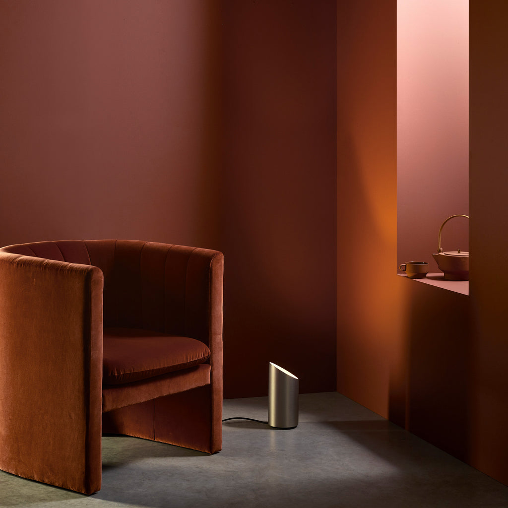 Astro Cut Indoor Floor Lamp in Matt Nickel