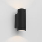 Astro Dartmouth Twin GU10 Outdoor Wall Light in Textured Black