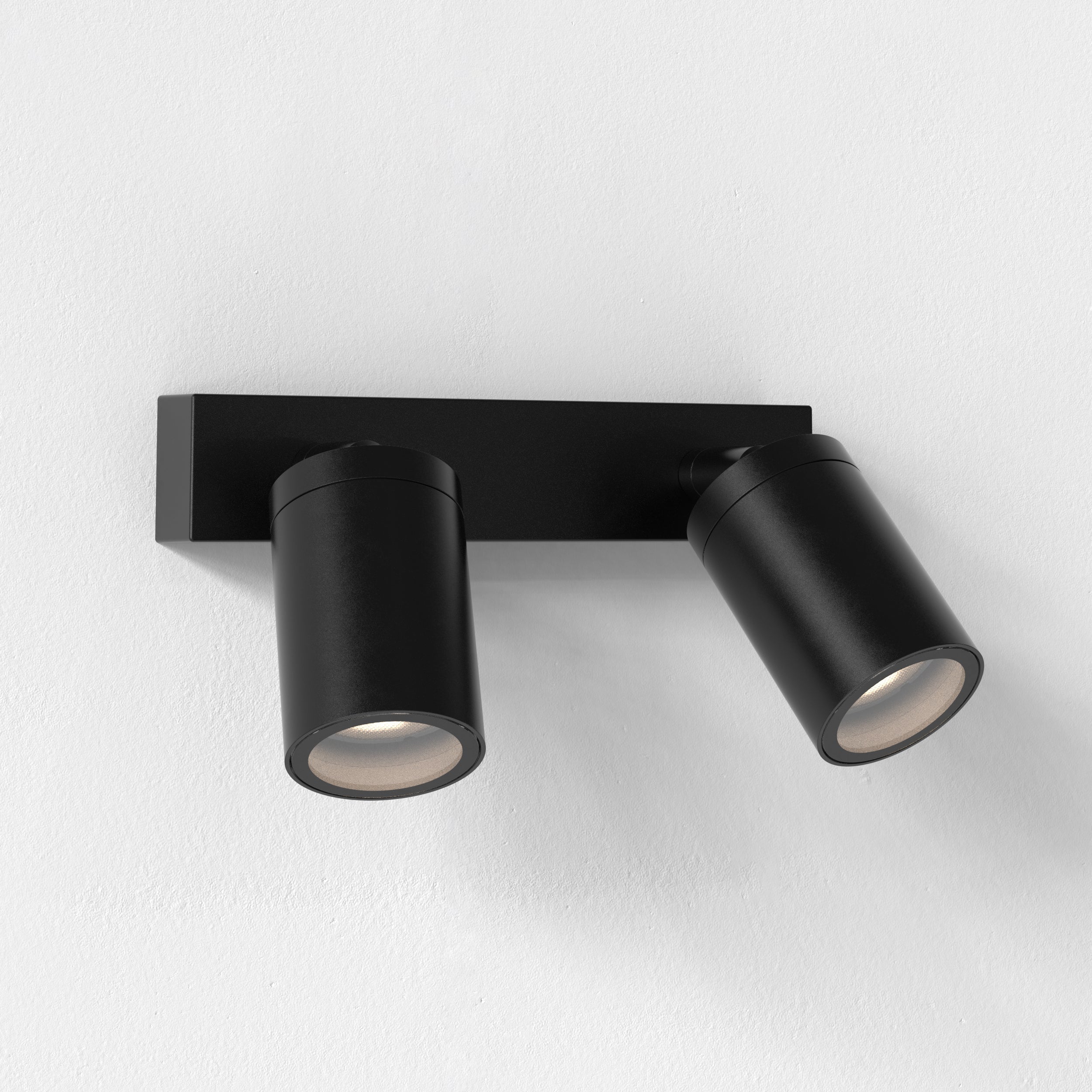 Astro Dartmouth Twin Spot Exterior Spotlight in Textured Black