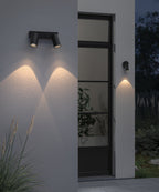 Astro Dartmouth Twin Spot Exterior Spotlight in Textured Black