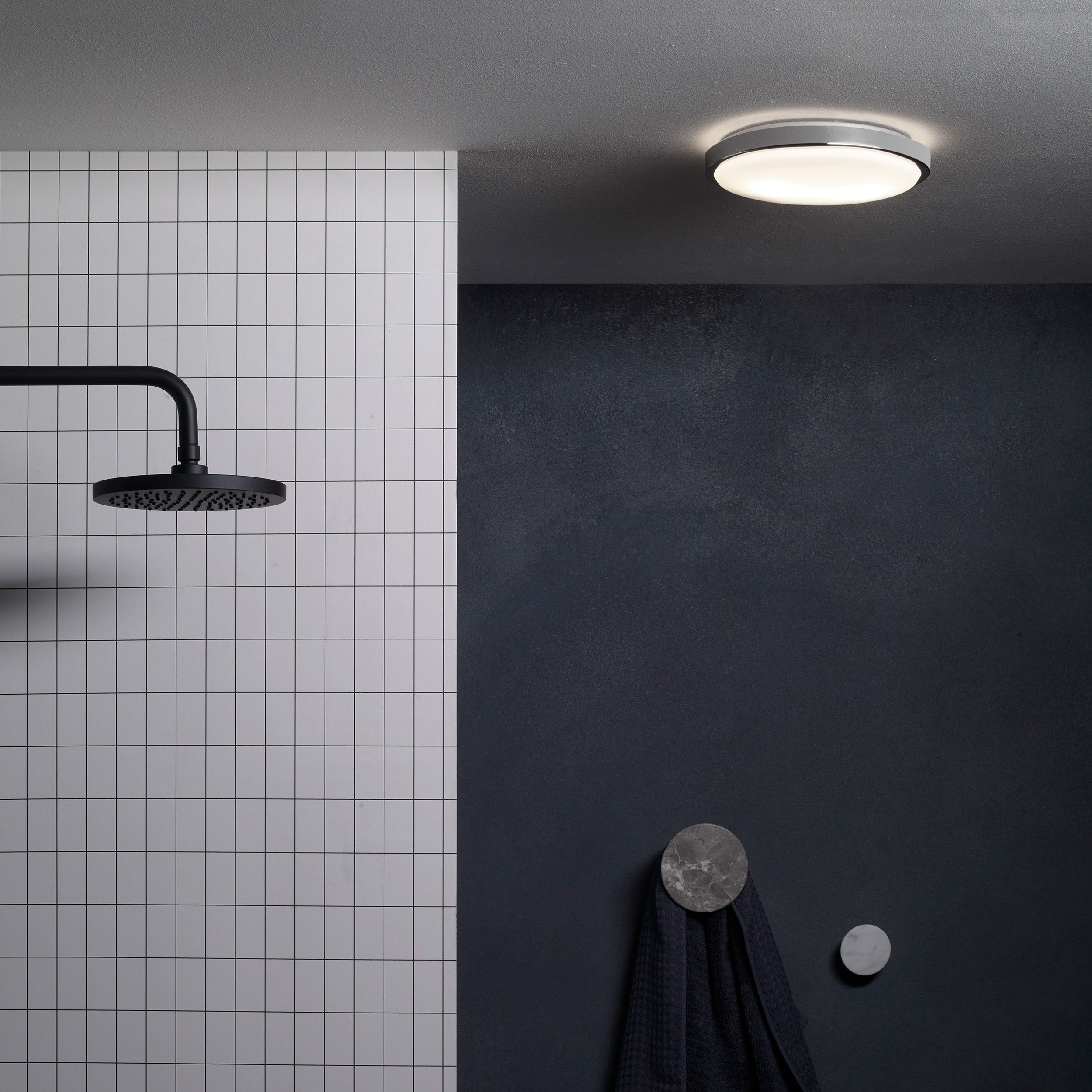 Astro Denia Bathroom Ceiling Light in Polished Chrome