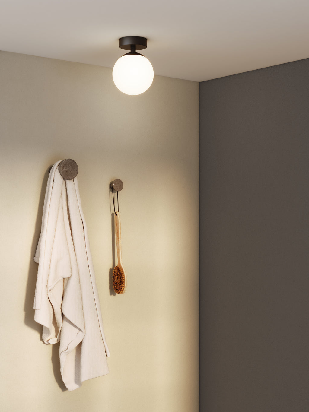Astro Denver Bathroom Ceiling Light in Matt Black