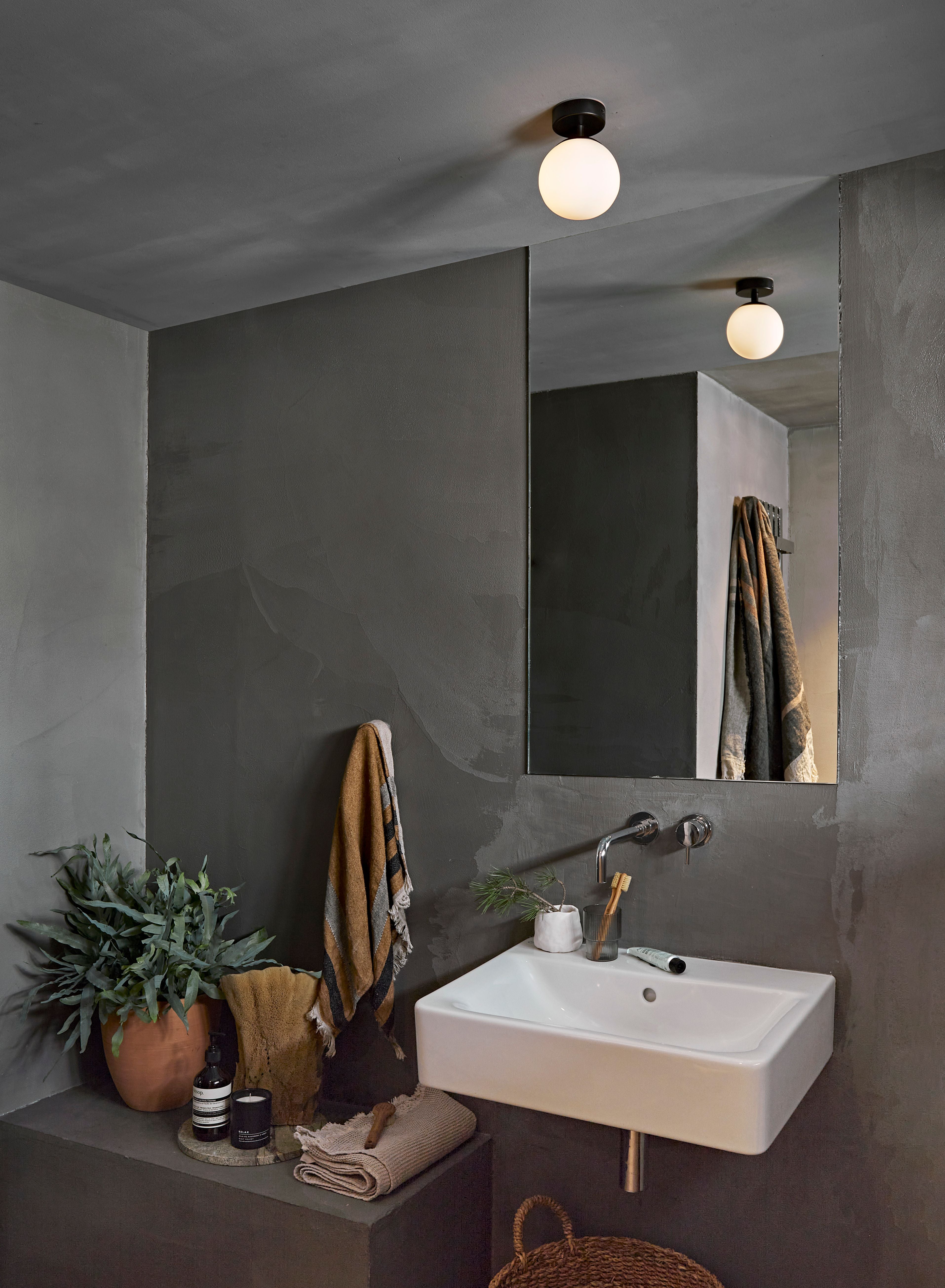 Astro Denver Bathroom Ceiling Light in Matt Black