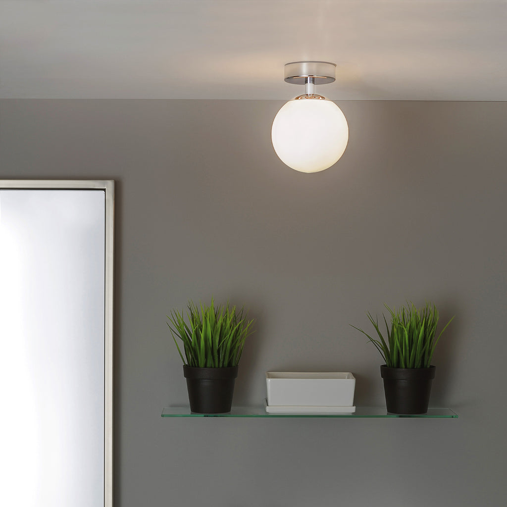 Astro Denver Bathroom Ceiling Light in Polished Chrome