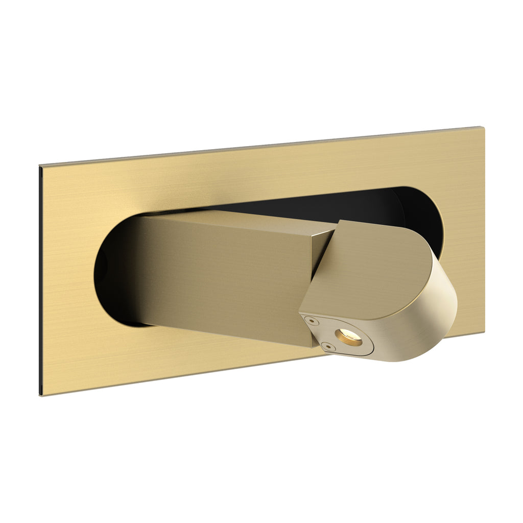 Astro Digit LED II Reading Light in Matt Gold