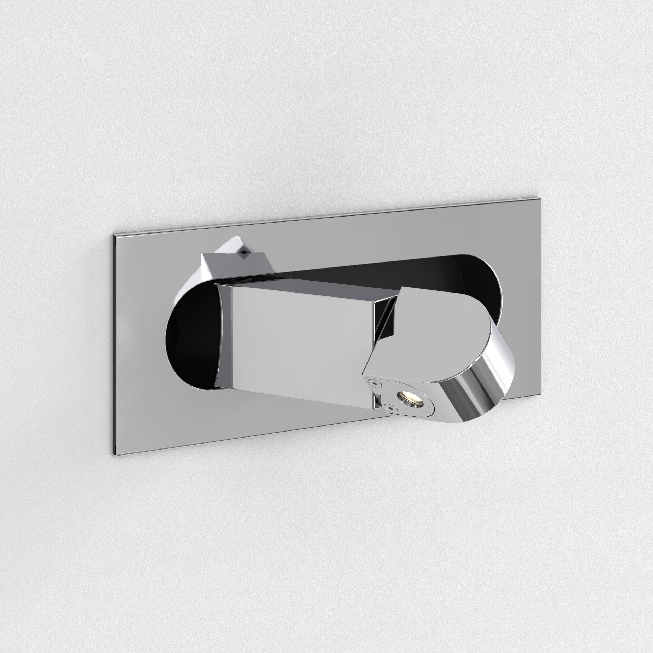 Astro Digit LED II Reading Light in Polished Chrome