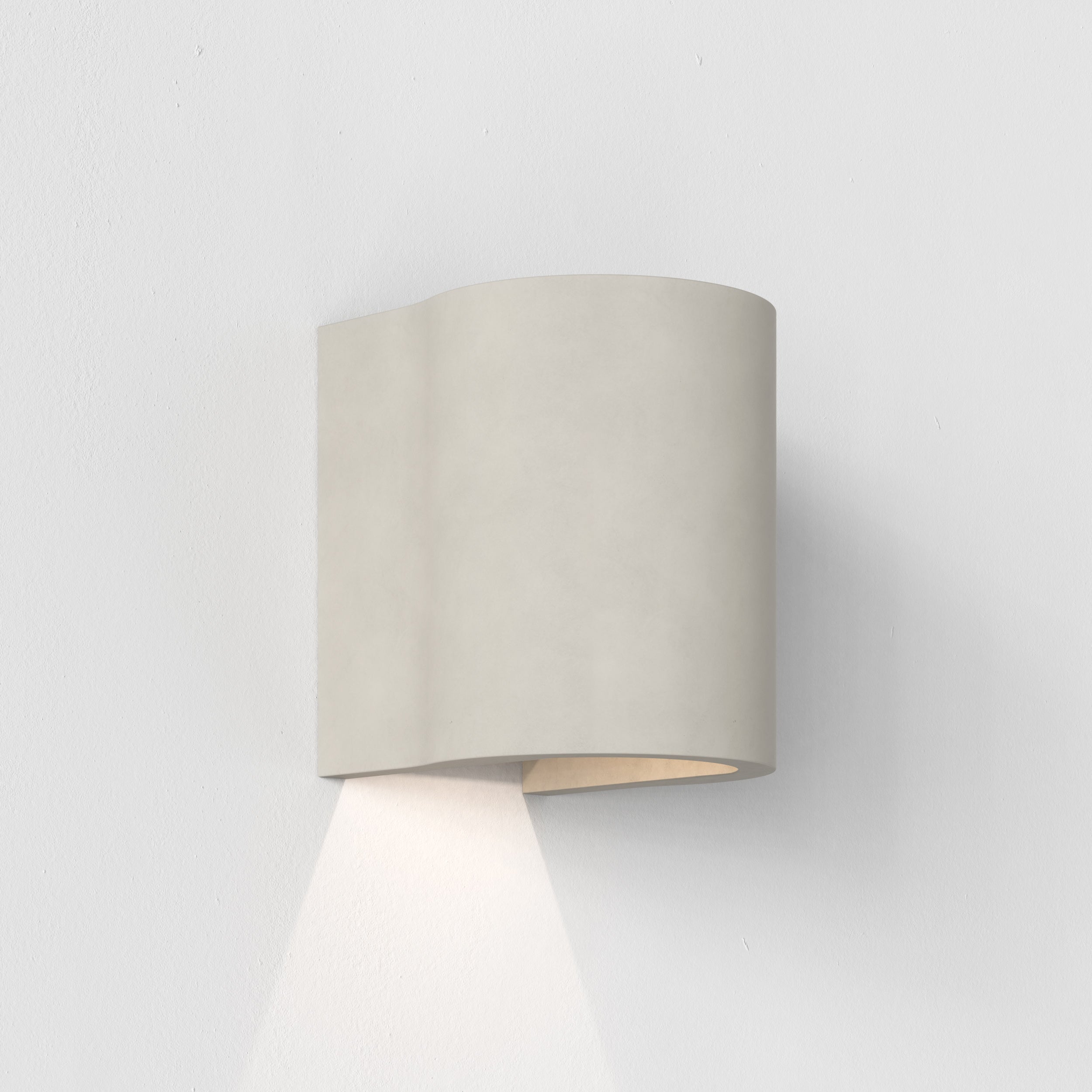 Astro Dunbar 120 LED Coastal Wall Light in Matt Concrete IP65