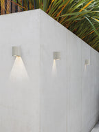 Astro Dunbar 120 LED Coastal Wall Light in Matt Concrete IP65