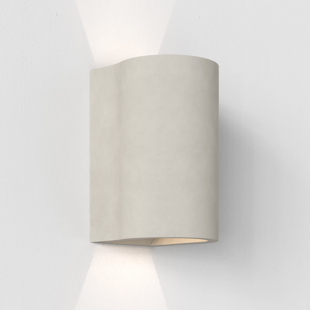 Astro Dunbar 160 LED Coastal Wall Light in Matt Concrete IP65
