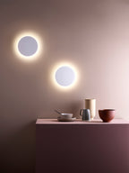 Astro Eclipse Round 250 LED 2700K Indoor Wall Light in Plaster