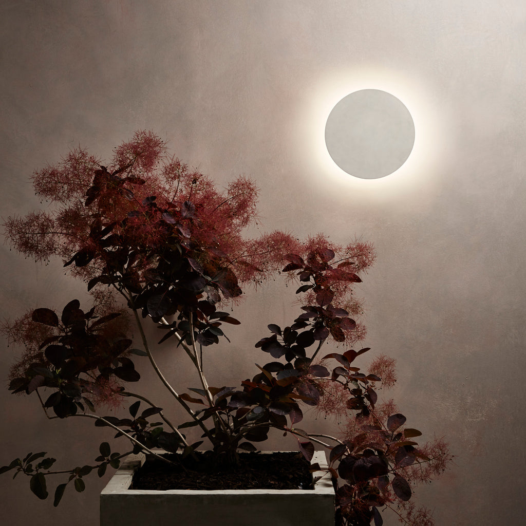 Astro Eclipse Round 300 Coastal Wall Light in Matt Concrete