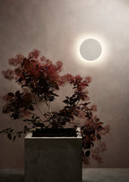Astro Eclipse Round 300 Coastal Wall Light in Matt Concrete