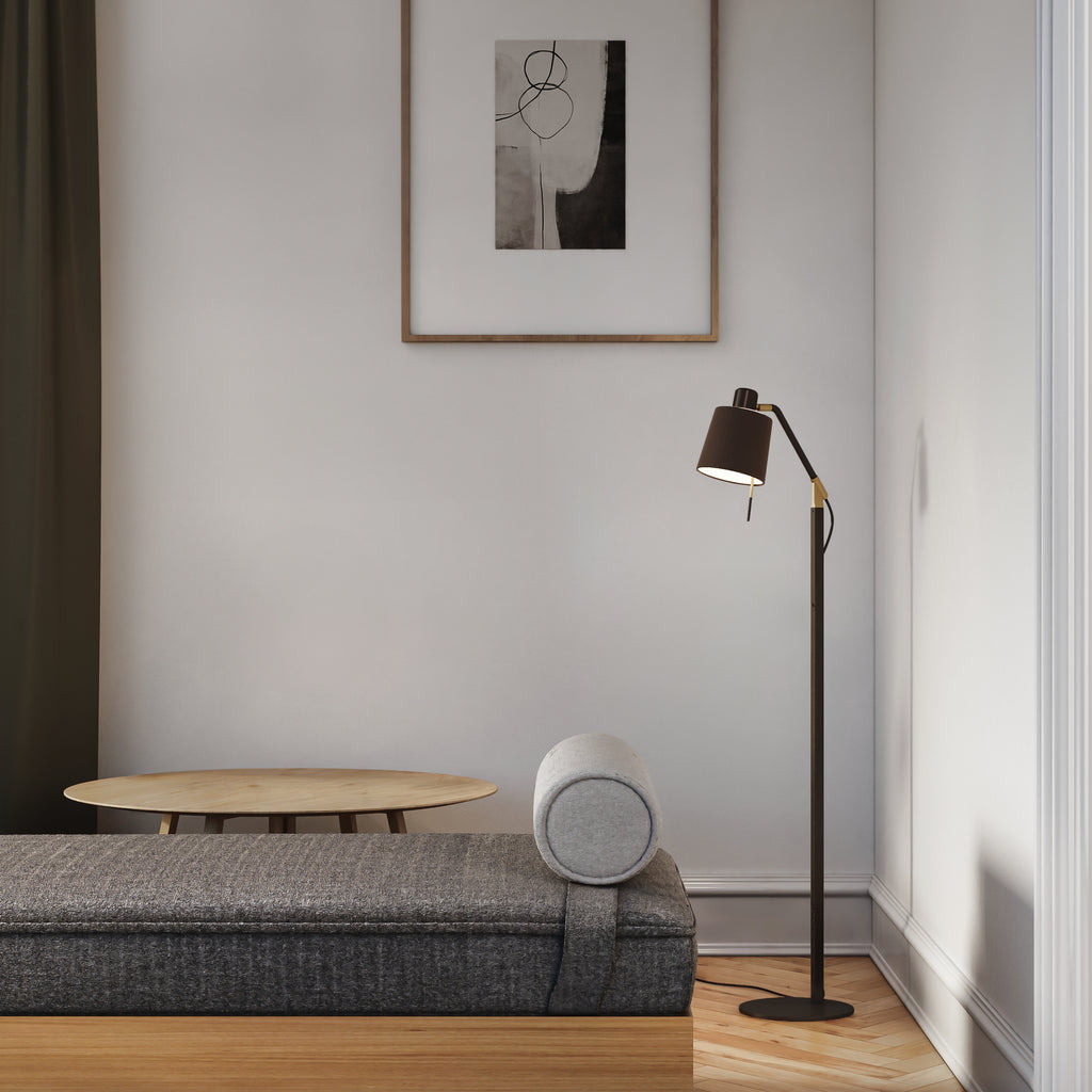 Astro Edward Floor Lamp in Matt Black