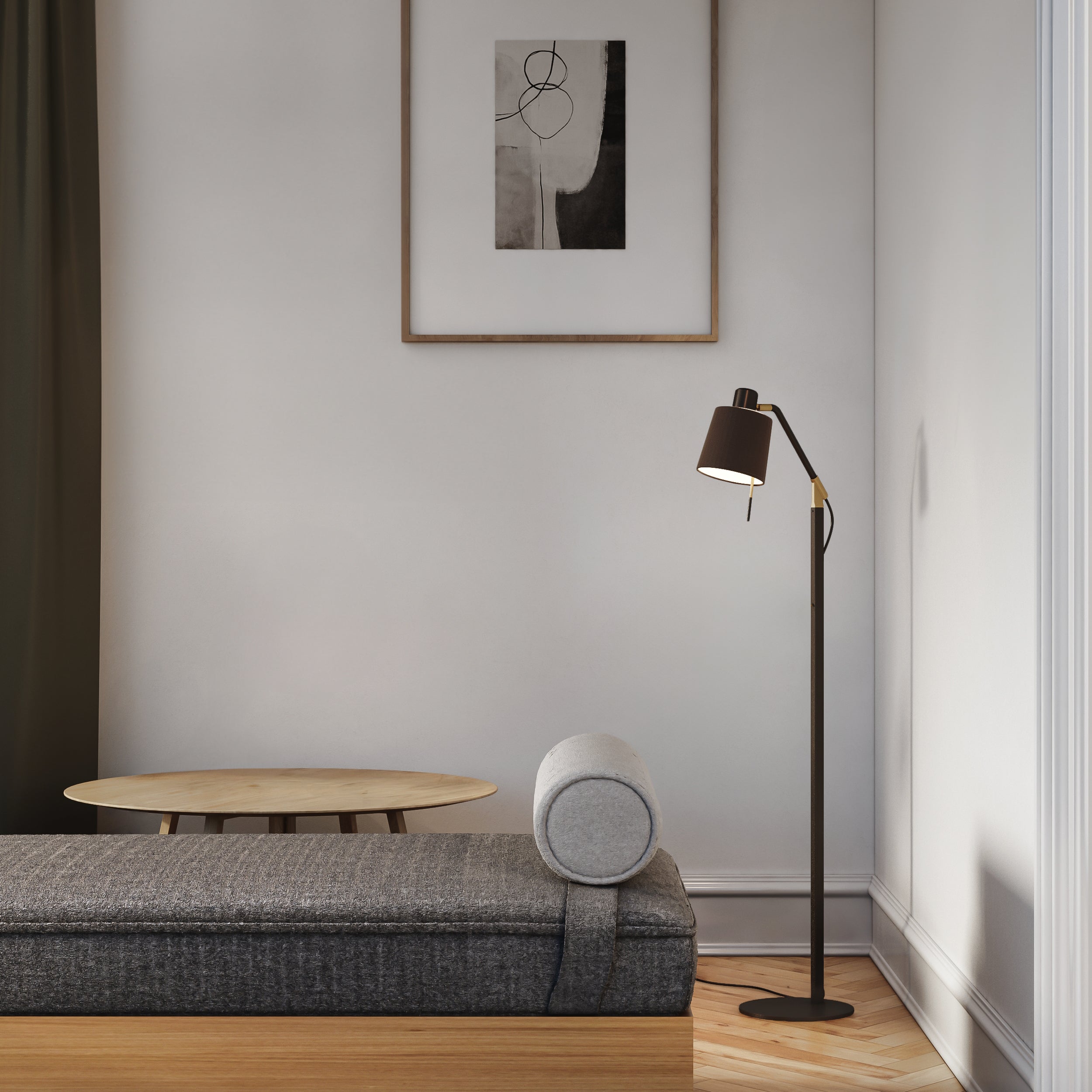 Astro Edward Floor Lamp in Matt Black