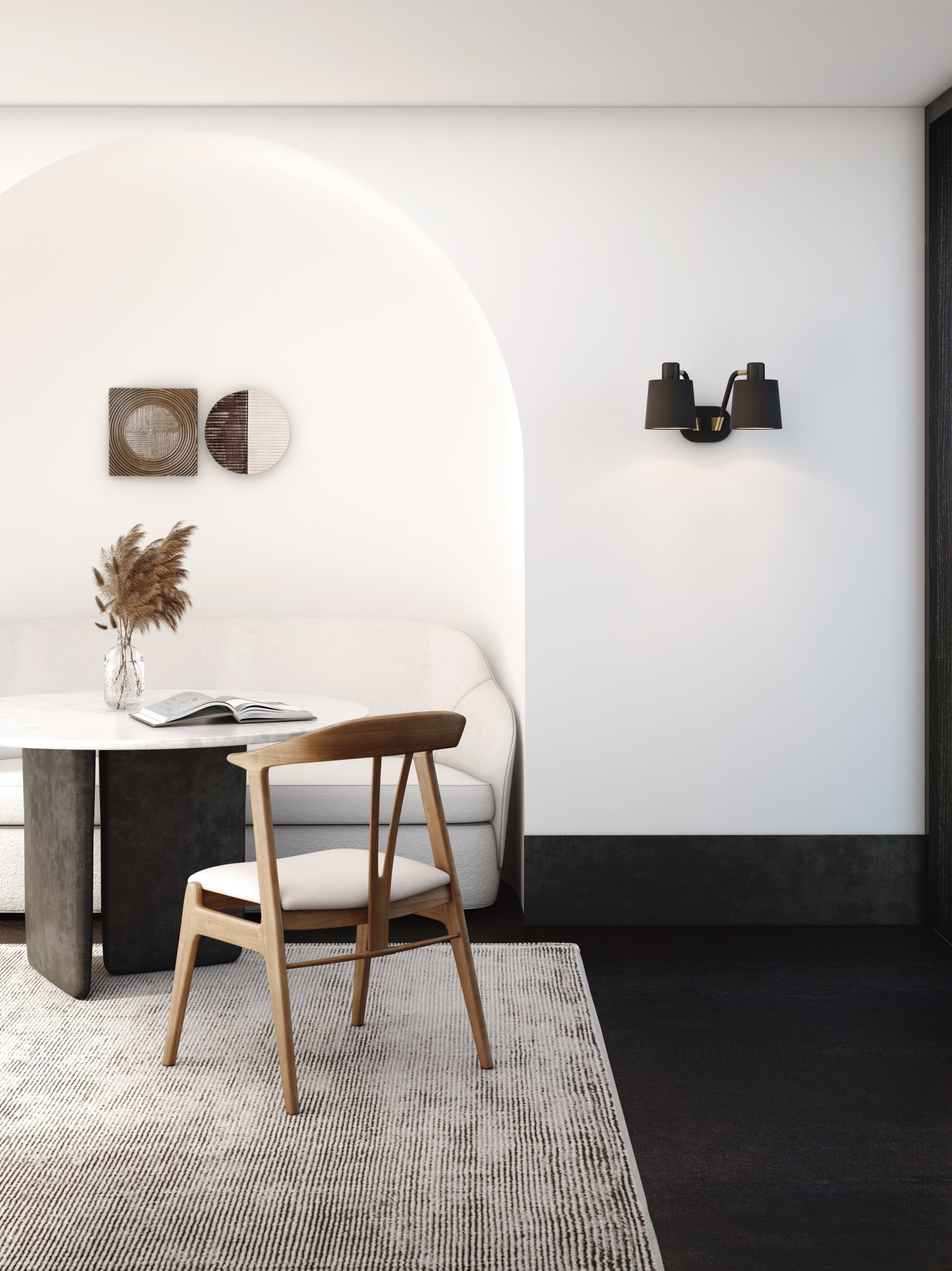 Astro Edward Wall Light in Matt Black REQUIRES SHADE