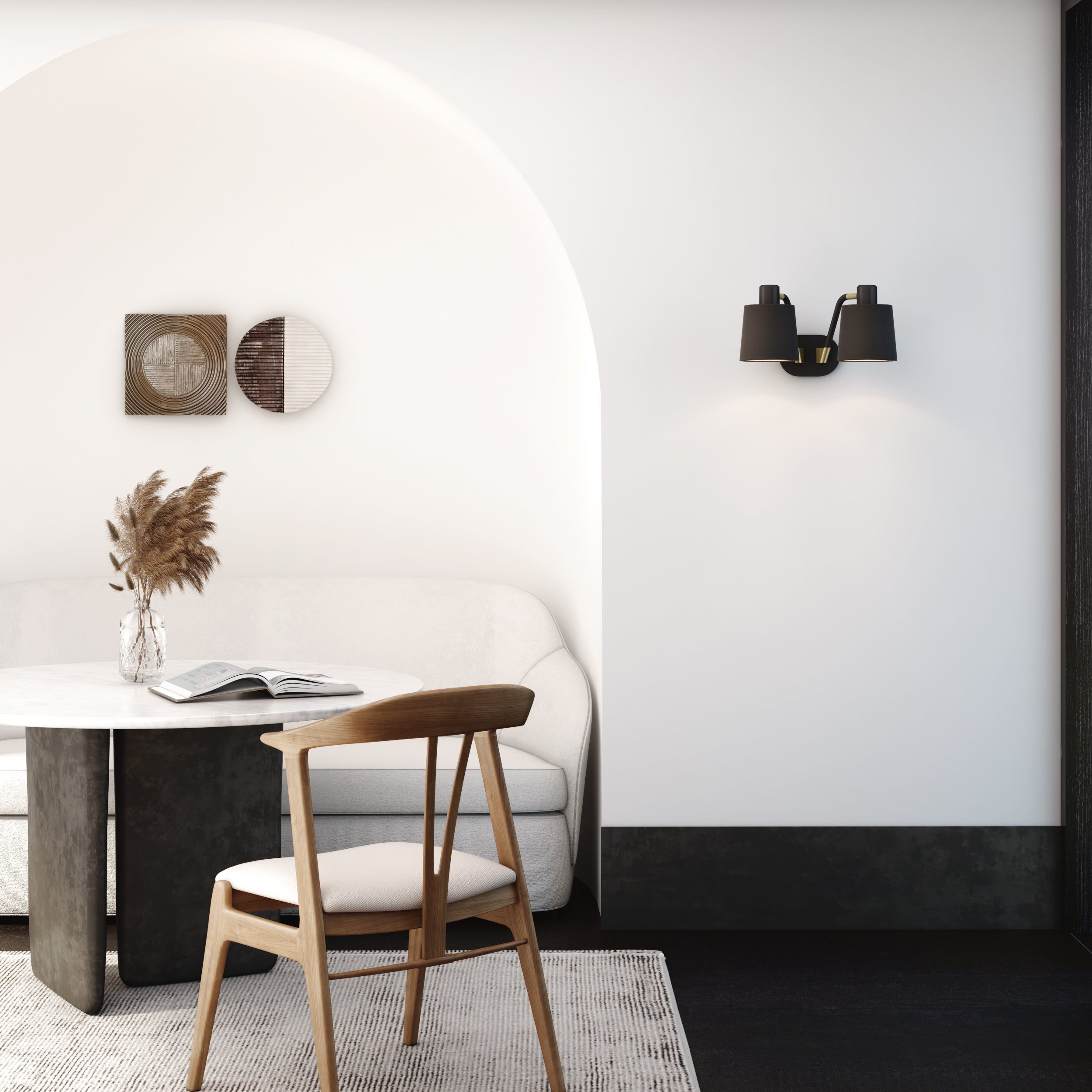 Astro Edward Wall Light in Matt Black REQUIRES SHADE