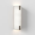 Astro Elba 400 Wall Light in White Frabic and Bronze