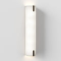 Astro Elba 600 Wall Light in White Frabric and Bronze