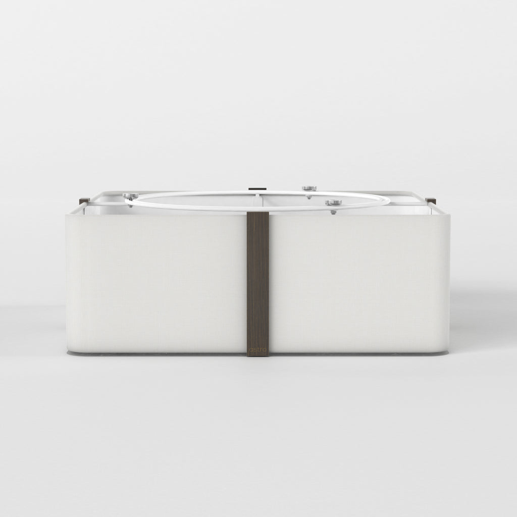 Astro Elba Square 350 Shade in White SHADE ONLY