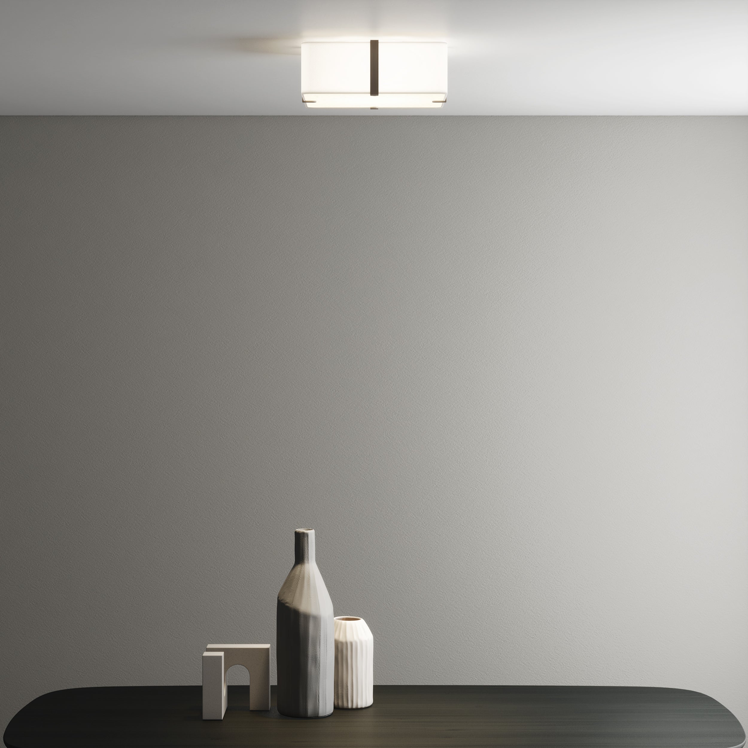 Astro Elba Square 350 Shade in White SHADE ONLY