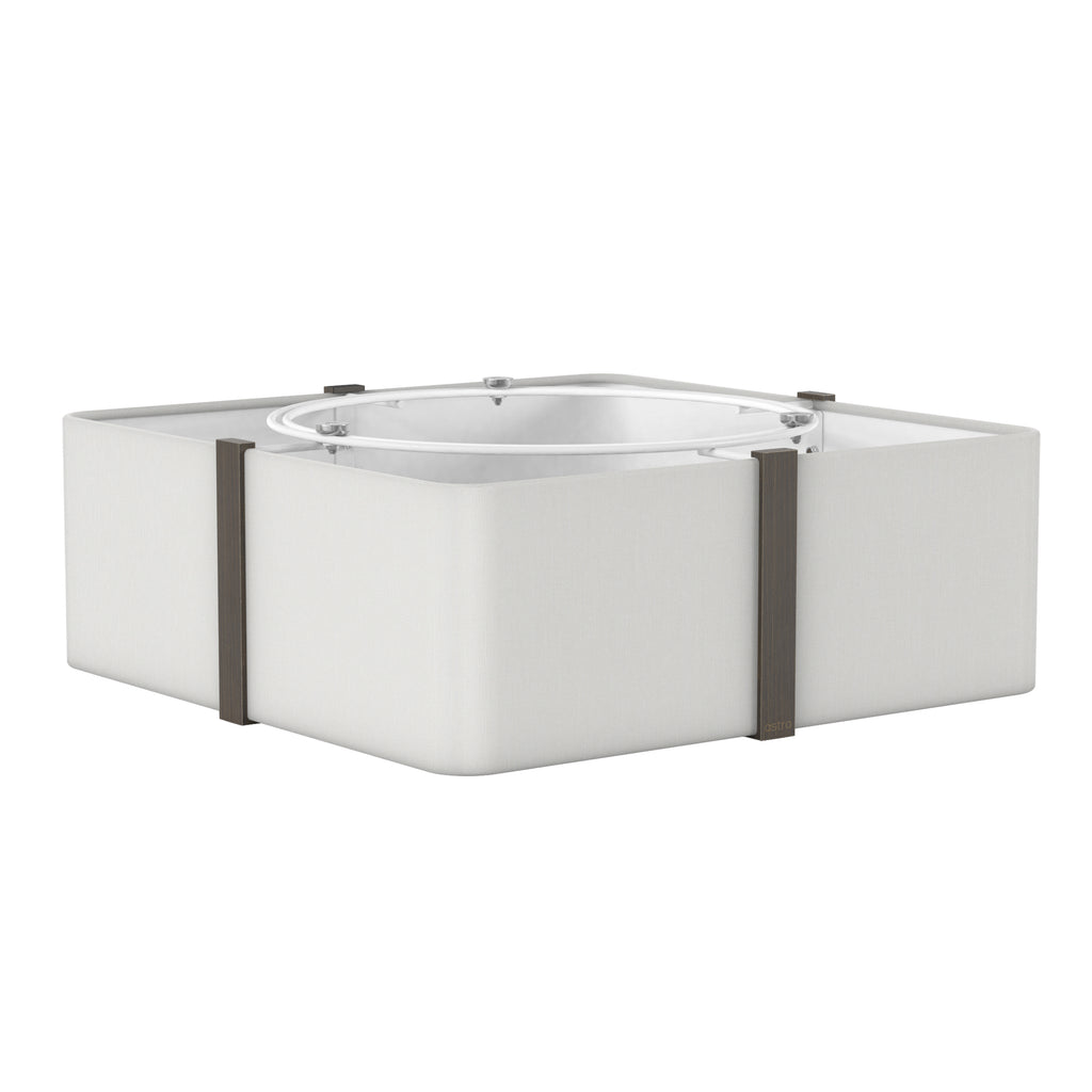 Astro Elba Square 350 Shade in White SHADE ONLY