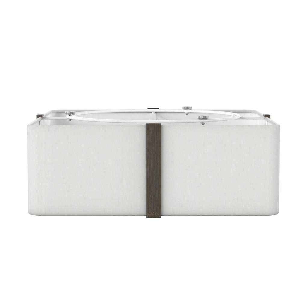 Astro Elba Square 350 Shade in White SHADE ONLY