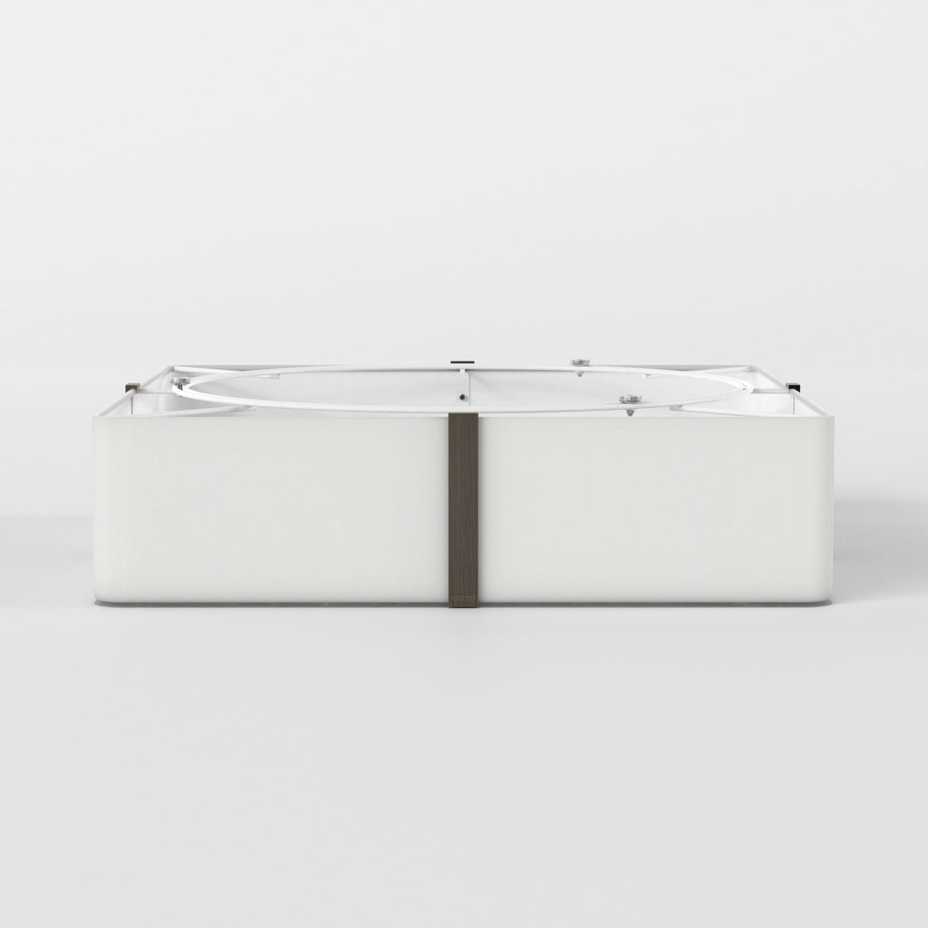 Astro Elba Square 500 Shade in White SHADE ONLY